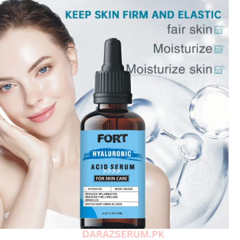 FORT Hyaluronic Acid Face Serum – Best Hydrating & Whitening Serum in Pakistan for Glowing Skin