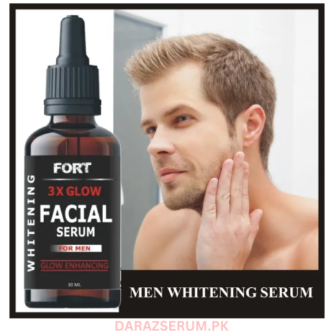 FORT Men’s Face Serum for Whitening & Glow – Best Face Serum in Pakistan for Bright Skin