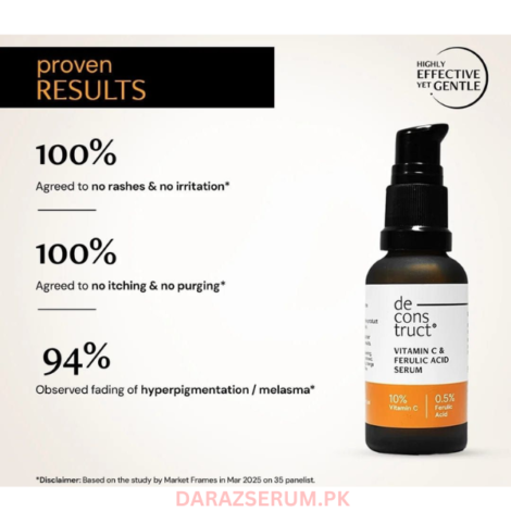 Deconstruct Vitamin C & Ferulic Acid Serum – Best Face Serum in Pakistan for Glowing Skin