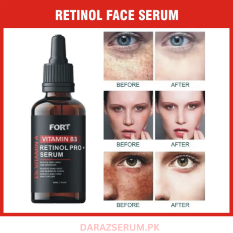 FORT 1% Retinol Face Serum – Best Anti Aging Serum in Pakistan for Wrinkles & Glass Skin
