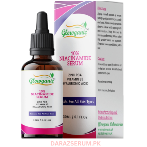 Glowganic Niacinamide Serum 10% with Zinc – Best Face Serum in Pakistan for Oil Control & Glow