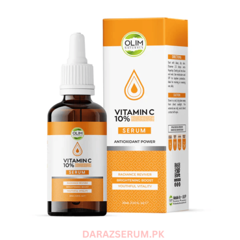 Olim Naturals 10% Pure Vitamin C Serum – Best Face Serum in Pakistan for Glowing & Clear Skin