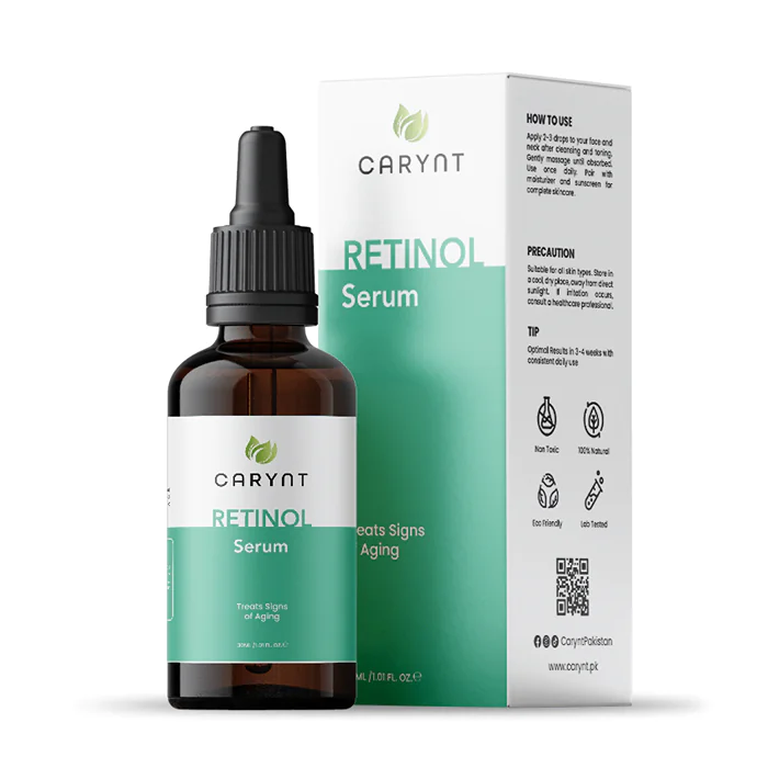 Carynt Retinol Serum with Vitamin E – Anti-Aging & Skin Renewal Formula – 30ml
