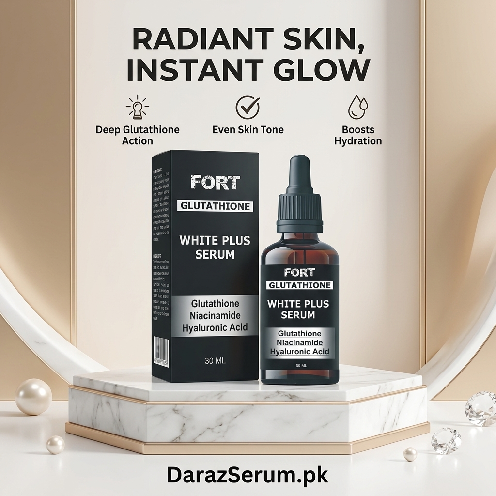 FORT Glutathione Niacinamide Face Serum – Skin Whitening & Glow Boost (30ml)