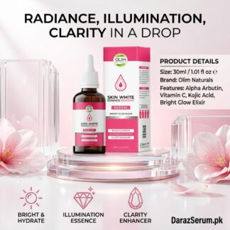 Olim Naturals Skin White Brightening Serum 30ml with Alpha Arbutin, Vitamin C & Kojic Acid In Pakistan