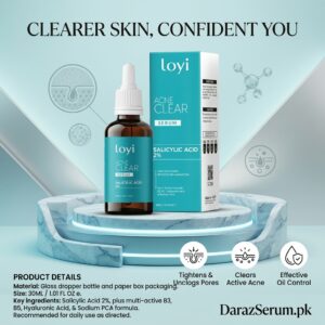 LOYI Salicylic Acid 2% Serum – Clear Acne, Tighten Pores & Oil Control | 30ml