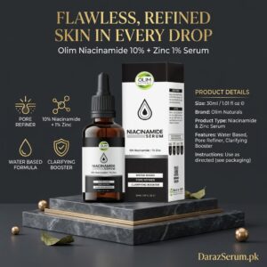 Olim Niacinamide 10% + Zinc 1% Serum Price in Pakistan